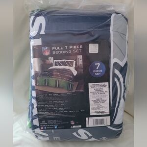 NFL Seahawks Full 7 PC Bedding...NEW